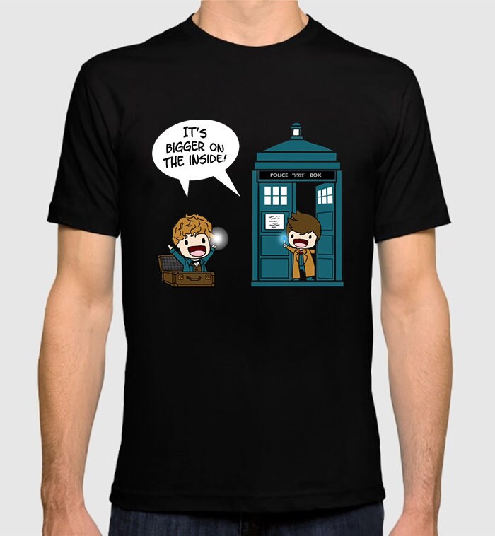 Doctor Who And Newt Scamander Funny T-Shirt Doctor Who And Newt Scamander Funny T-Shirt