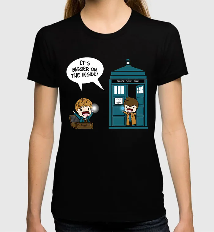 Doctor Who And Newt Scamander Funny T-Shirt Doctor Who And Newt Scamander Funny T-Shirt