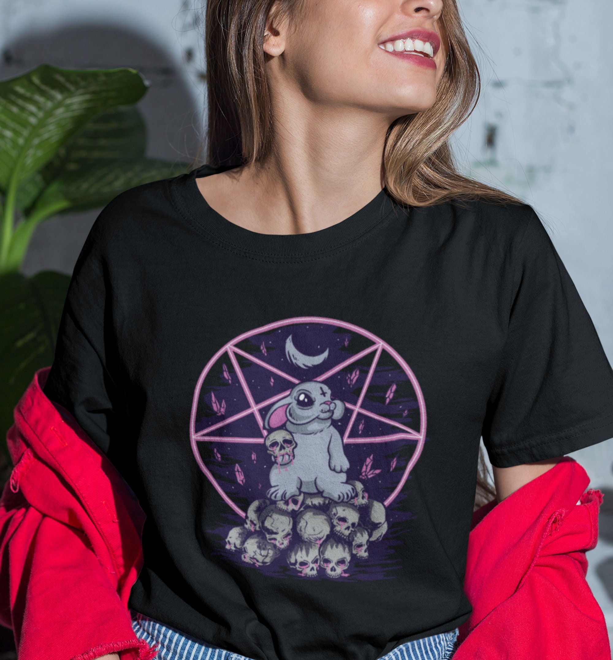 Easter Bunny Skull Spooky Skeleton Unisex T-Shirt Easter Bunny Skull Spooky Skeleton Unisex T-Shirt