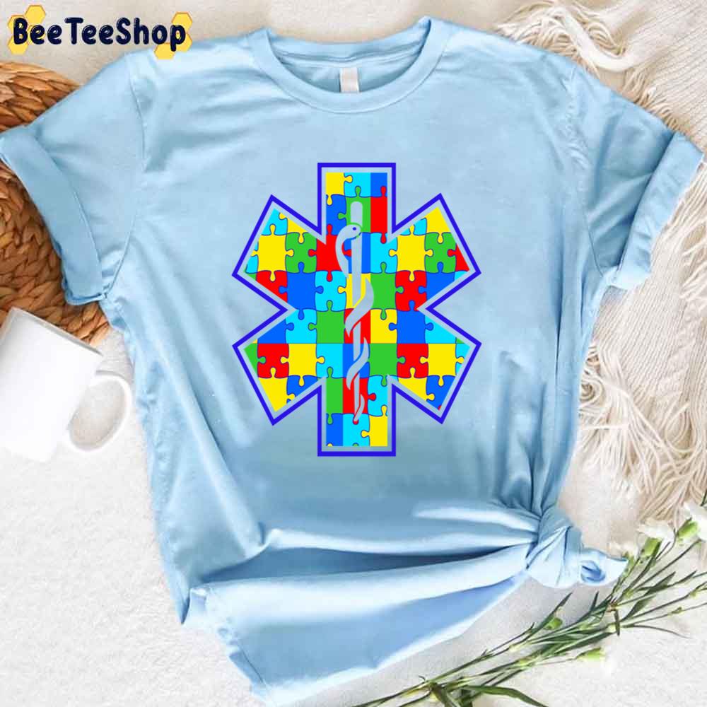 Ems Star Of Life Autism Awareness Unisex T-Shirt Ems Star Of Life Autism Awareness Unisex T-Shirt