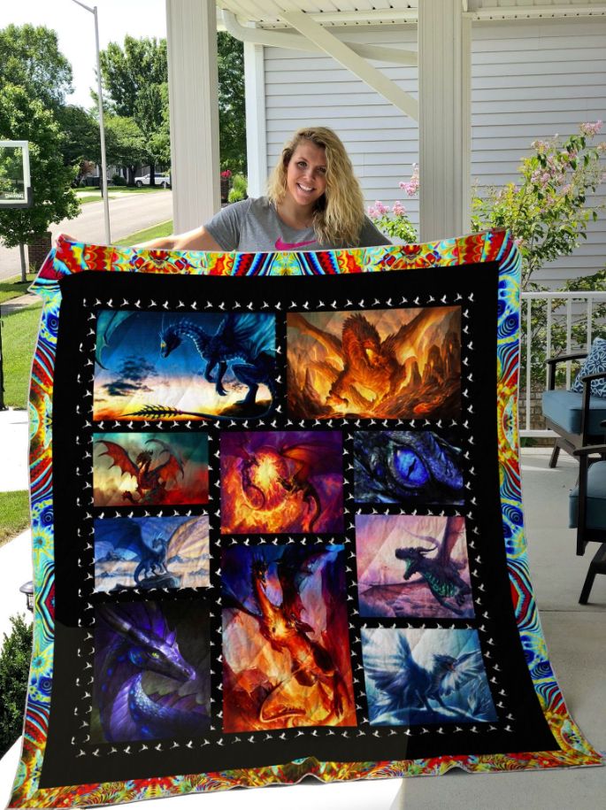 Epic Flying Dragon Quilt Blanket Epic Flying Dragon Quilt Blanket