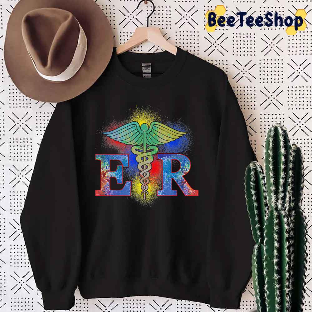 Er Nurse Illustration Design Emergency Nurses Day Nursing Unisex T-Shirt Er Nurse Illustration Design Emergency Nurses Day Nursing Unisex T-Shirt