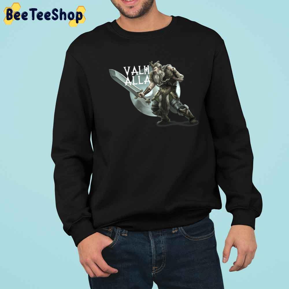 Fight With Me Valhalla Game Unisex T-Shirt Fight With Me Valhalla Game Unisex T-Shirt