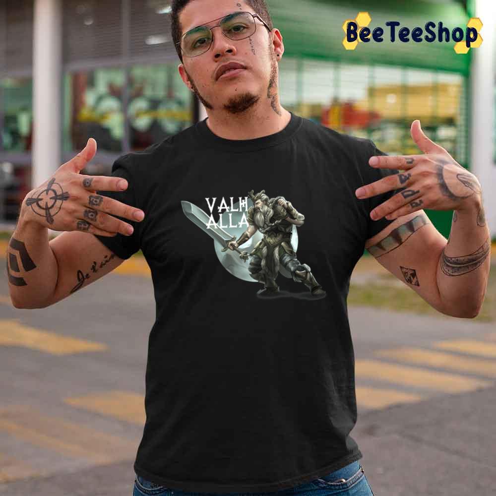 Fight With Me Valhalla Game Unisex T-Shirt Fight With Me Valhalla Game Unisex T-Shirt