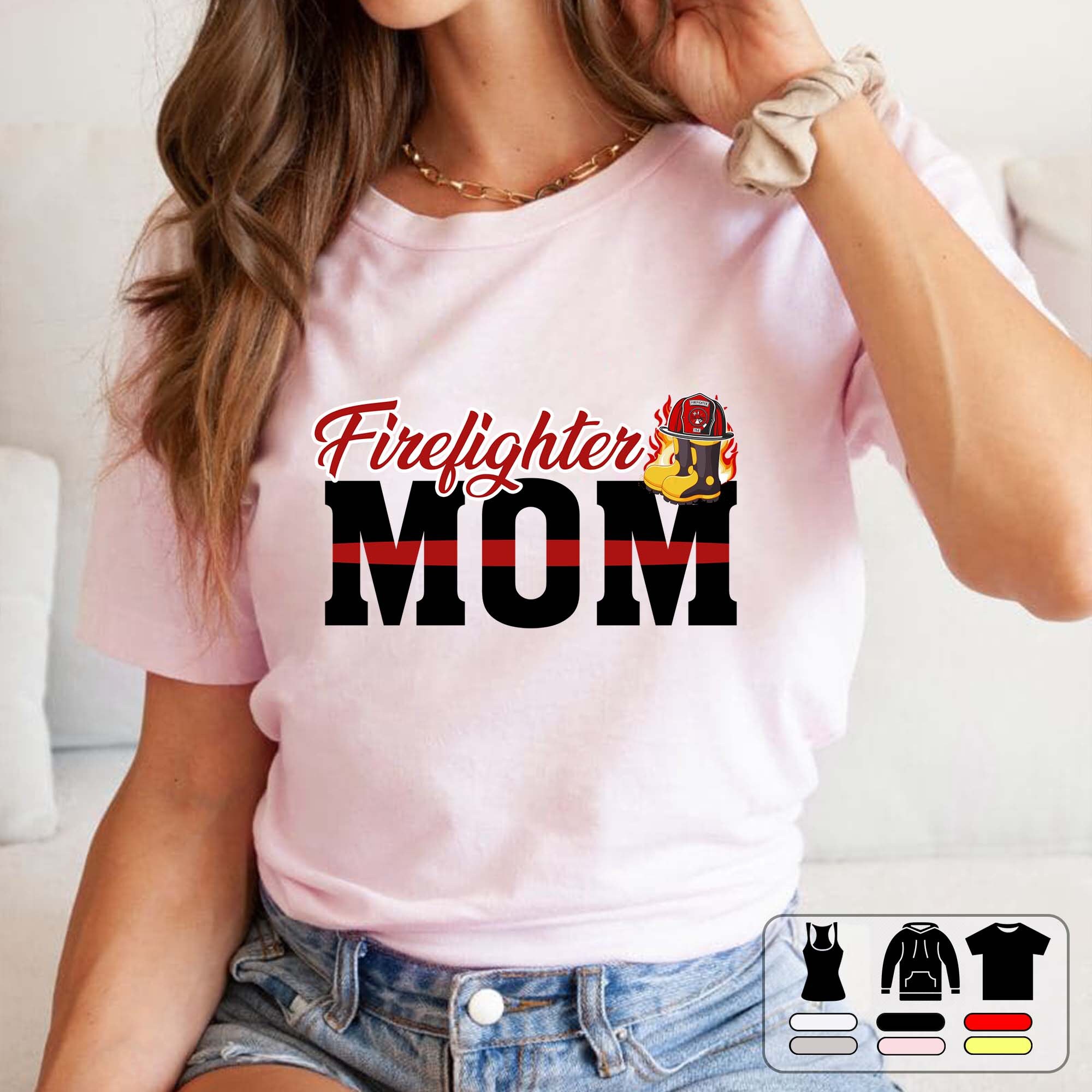 Firefighter Mom Unisex T-Shirt Firefighter Mom Unisex T-Shirt