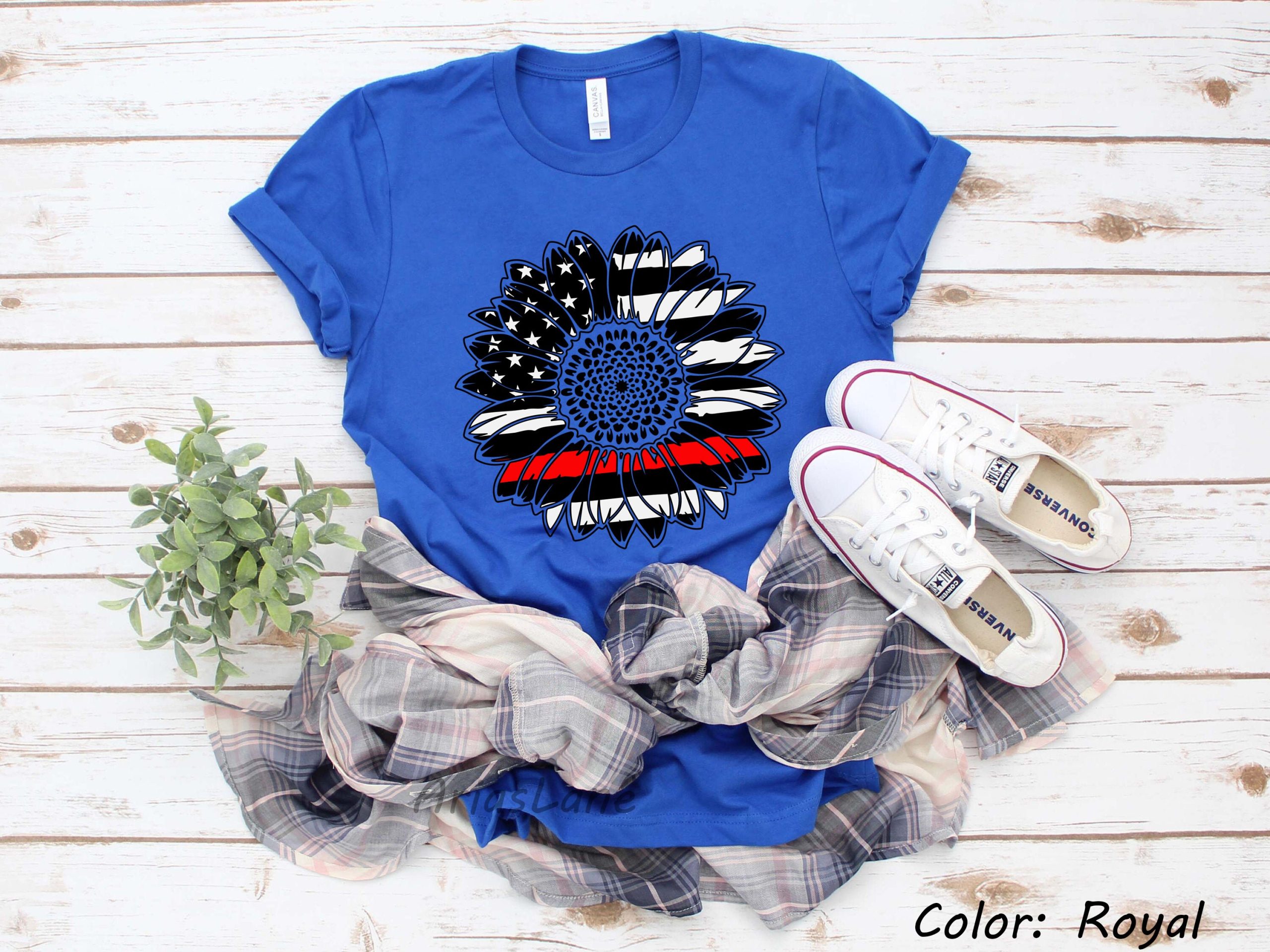 Firefighter Sunflower Unisex T-Shirt Firefighter Sunflower Unisex T-Shirt
