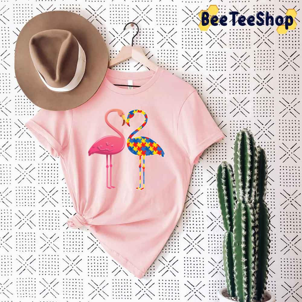 Flamingo Autism Awareness Unisex T-Shirt Flamingo Autism Awareness Unisex T-Shirt