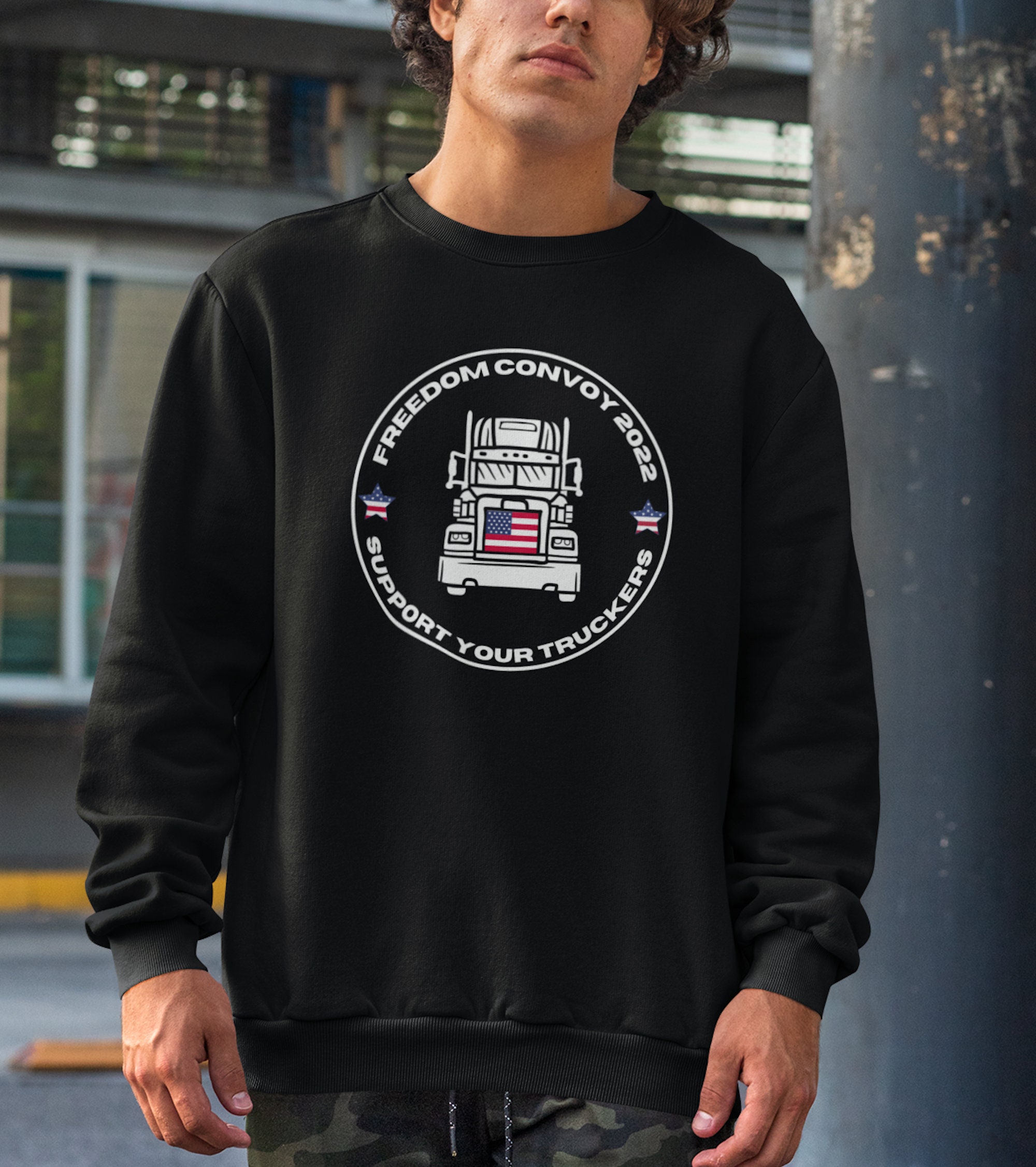 Freedom Convoy 2022 Support Your Trucker Unisex Sweatshirt Freedom Convoy 2022 Support Your Trucker Unisex Sweatshirt