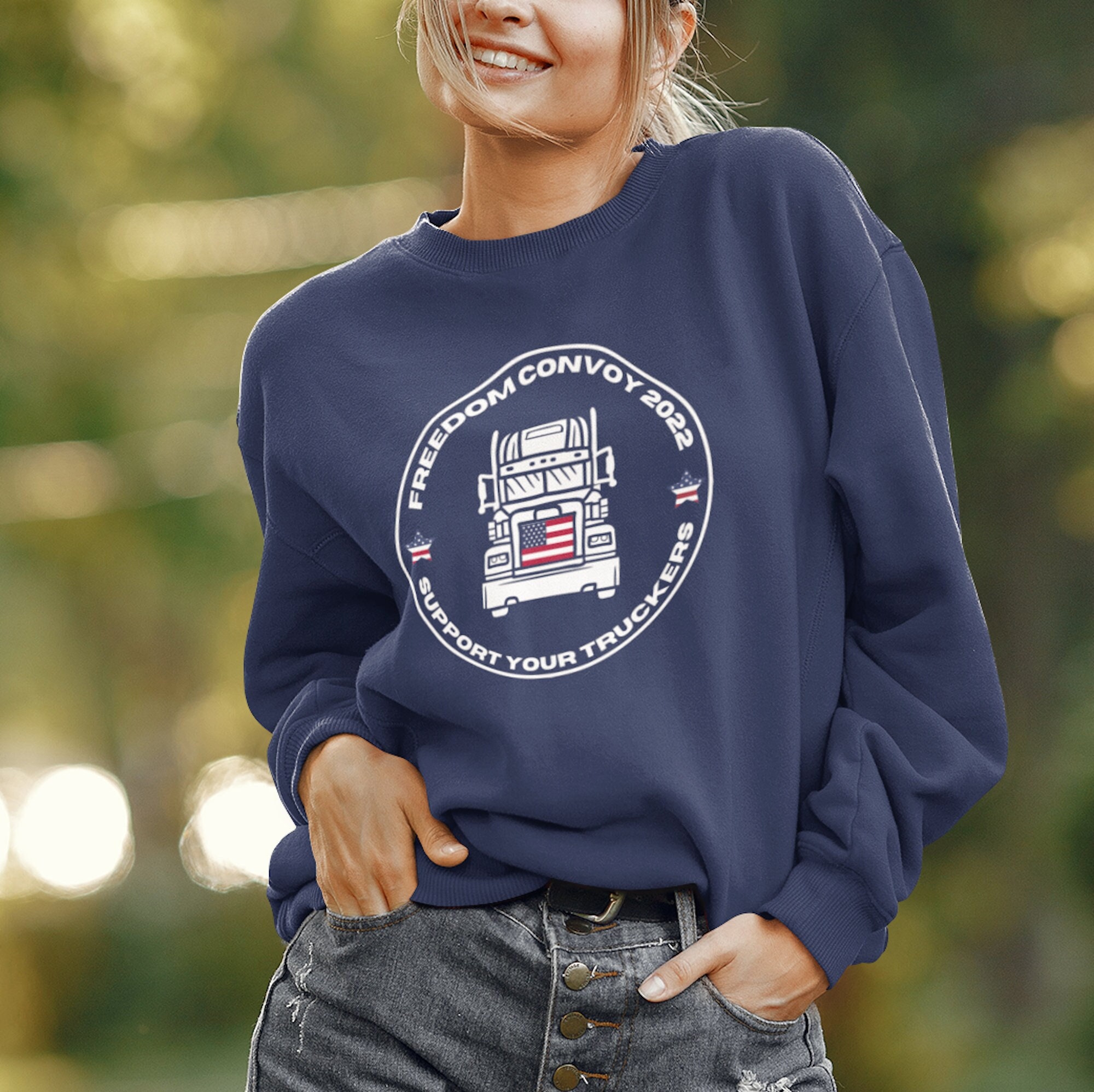 Freedom Convoy 2022 Support Your Trucker Unisex Sweatshirt Freedom Convoy 2022 Support Your Trucker Unisex Sweatshirt