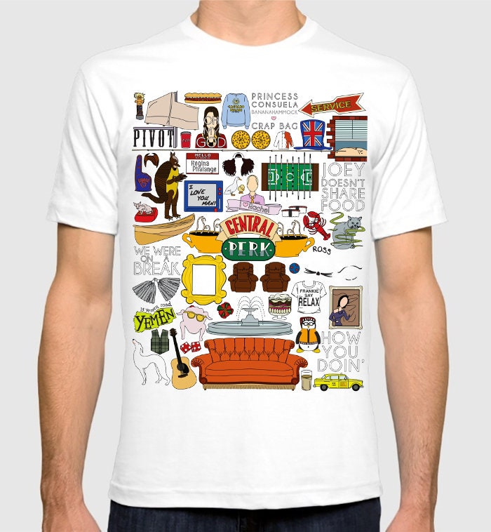 Friends Tv Series Art T-Shirt Friends Tv Series Art T-Shirt