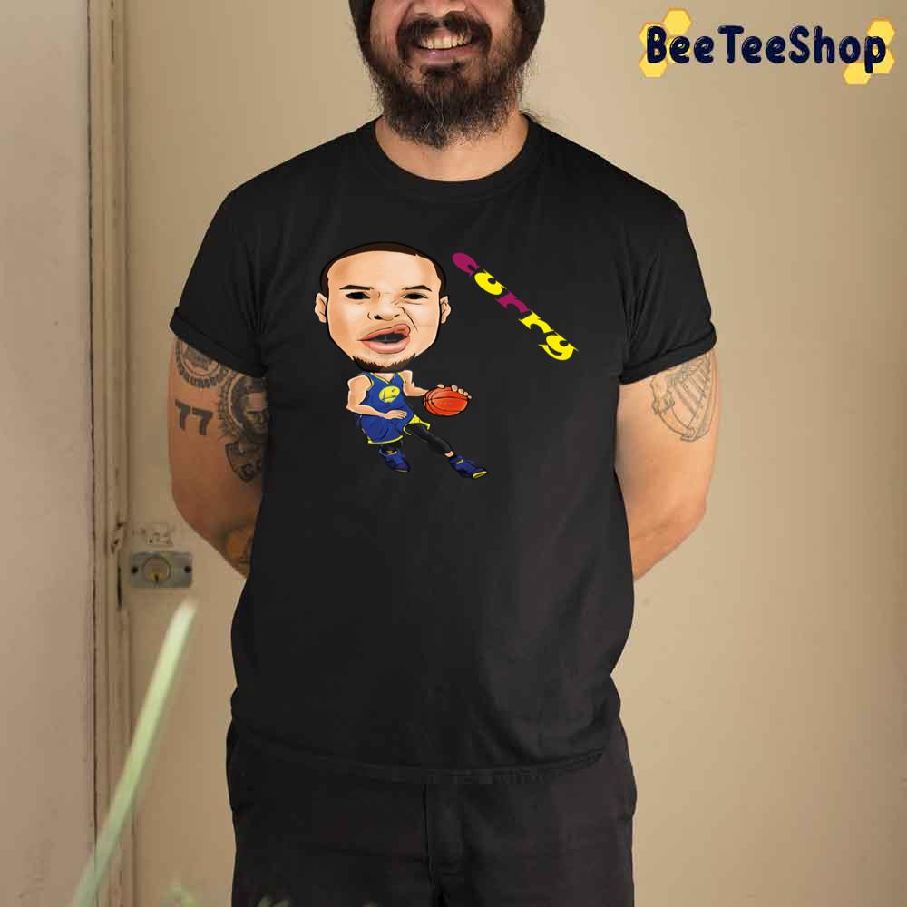 Funny Cartoon Stephen Curry Golden State Warriors Basketball Unisex T-Shirt Funny Cartoon Stephen Curry Golden State Warriors Basketball Unisex T-Shirt