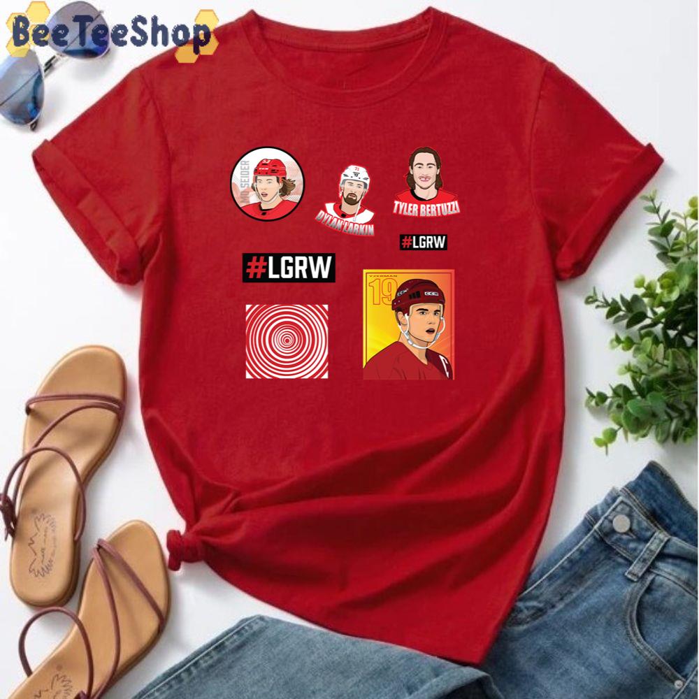 Funny Catoon Design Detroit Red Wings Hockey Unisex T-Shirt Funny Catoon Design Detroit Red Wings Hockey Unisex T-Shirt