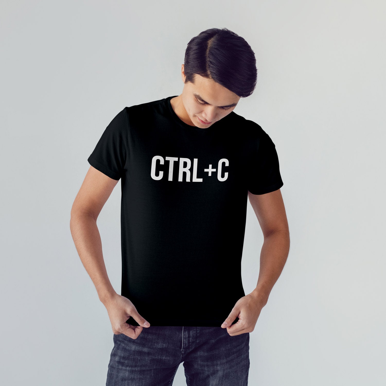 Funny Ctrl + C Ctrl + V Matching Dad Happy Father's Day Unisex T-Shirt Funny Ctrl + C Ctrl + V Matching Dad Happy Father's Day Unisex T-Shirt