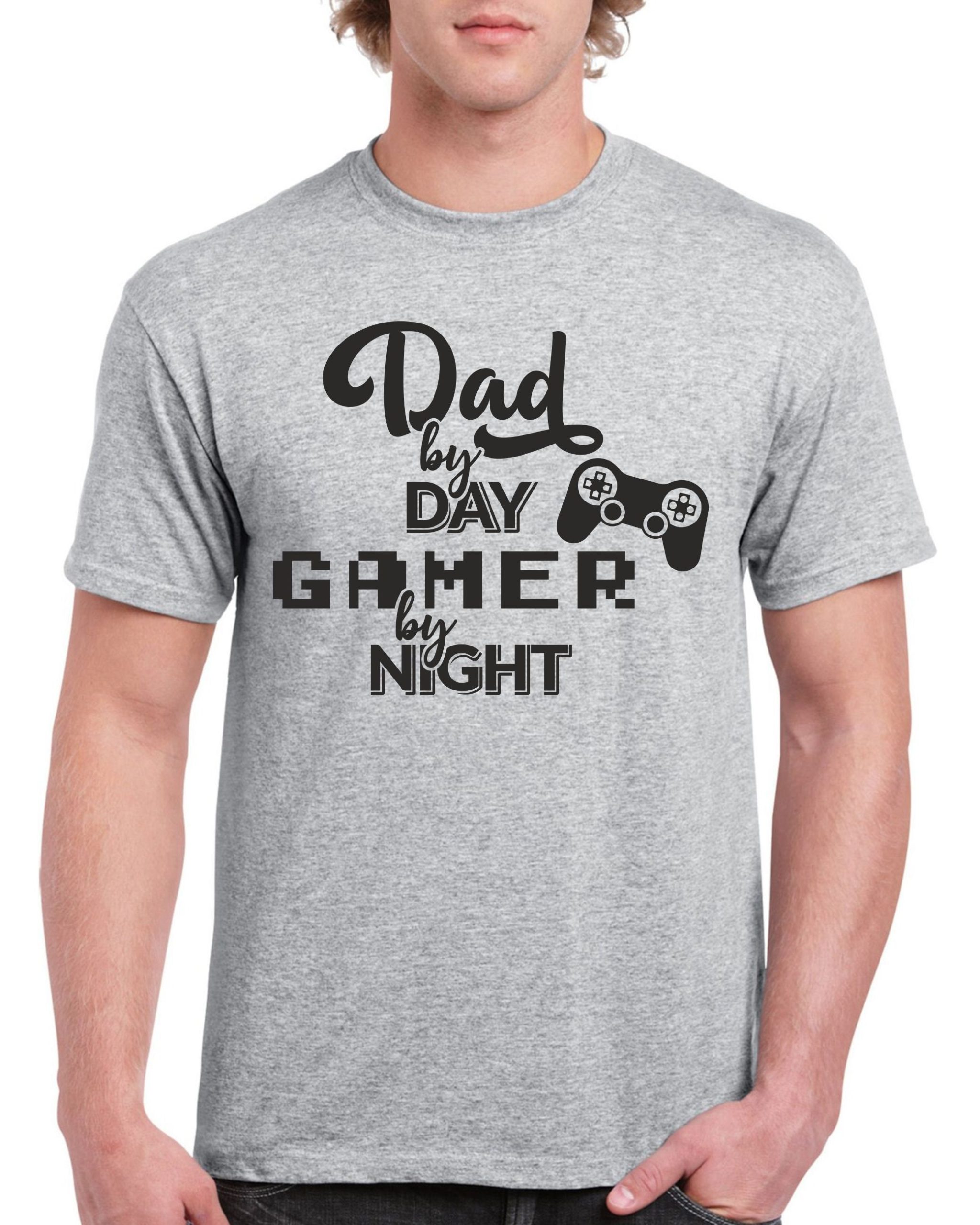 Funny Dad By Day Gamer By Night Happy Father's Day Unisex T-Shirt Funny Dad By Day Gamer By Night Happy Father's Day Unisex T-Shirt