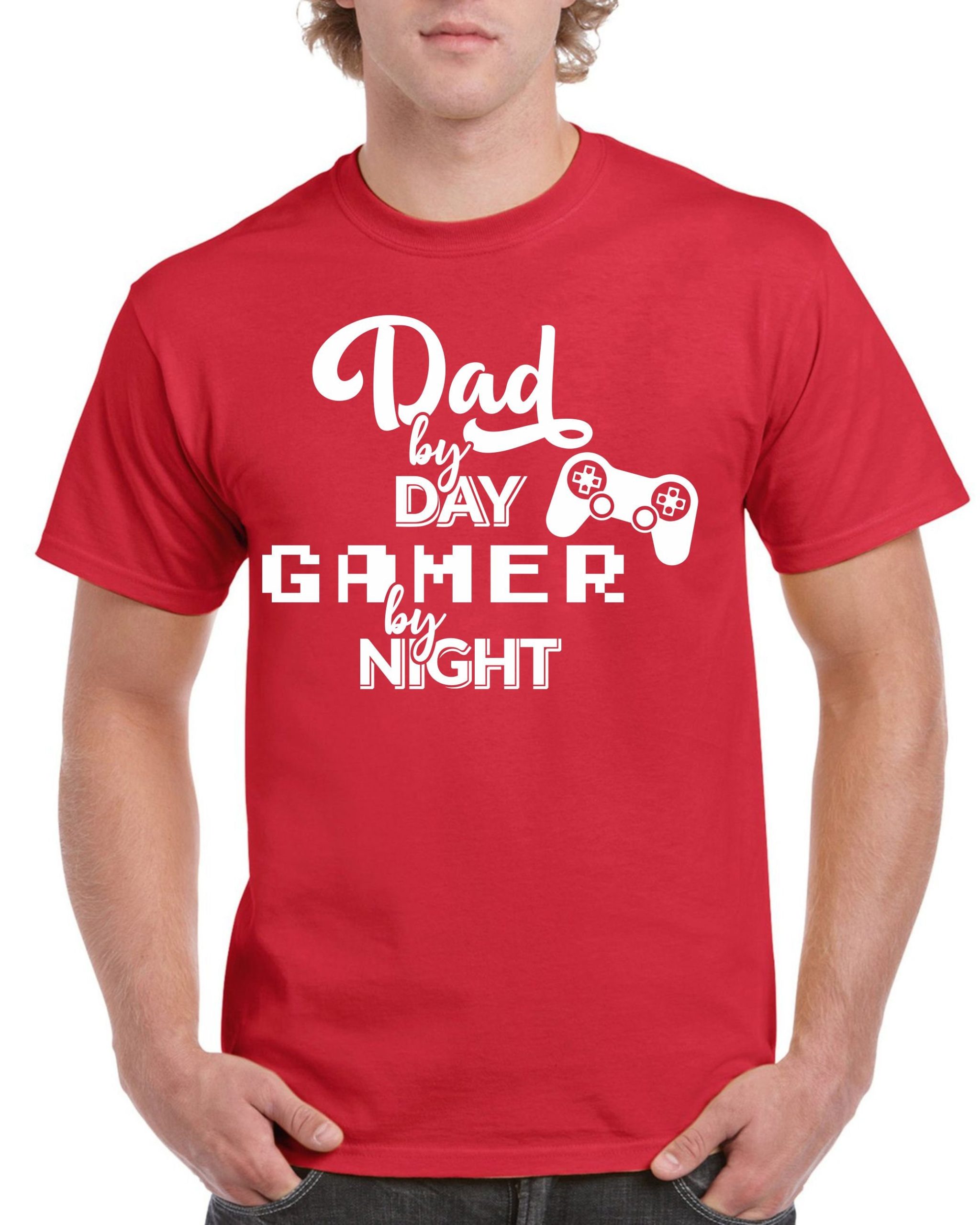 Funny Dad By Day Gamer By Night Happy Father's Day Unisex T-Shirt Funny Dad By Day Gamer By Night Happy Father's Day Unisex T-Shirt
