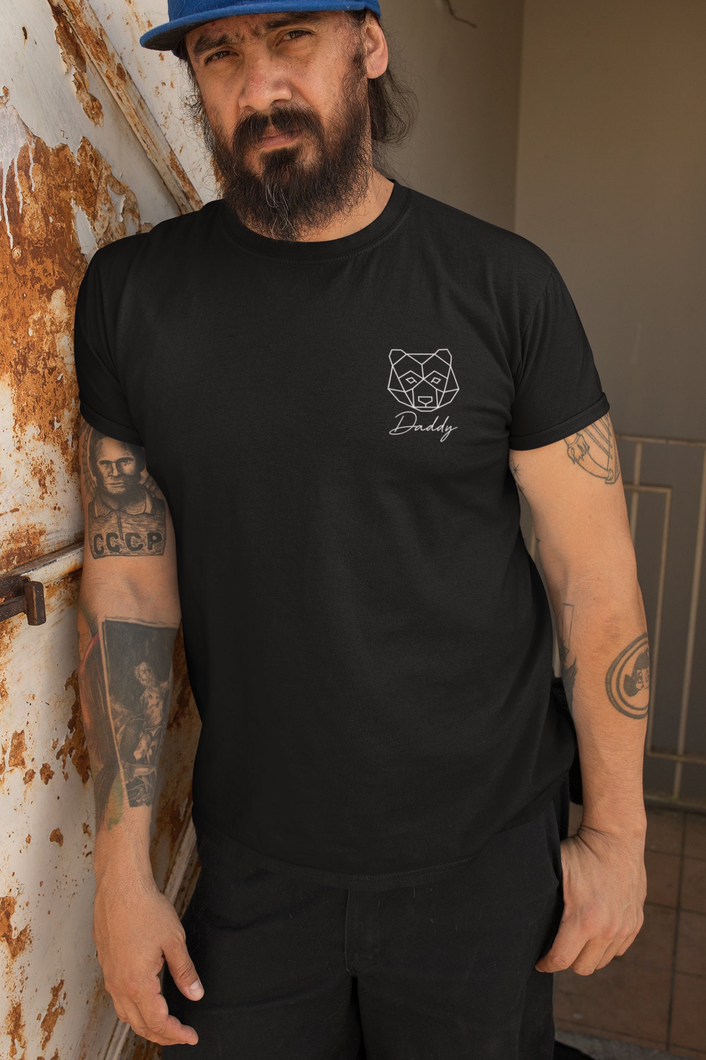 Funny Daddy Bear Logo Happy Father's Day Unisex T-Shirt Funny Daddy Bear Logo Happy Father's Day Unisex T-Shirt