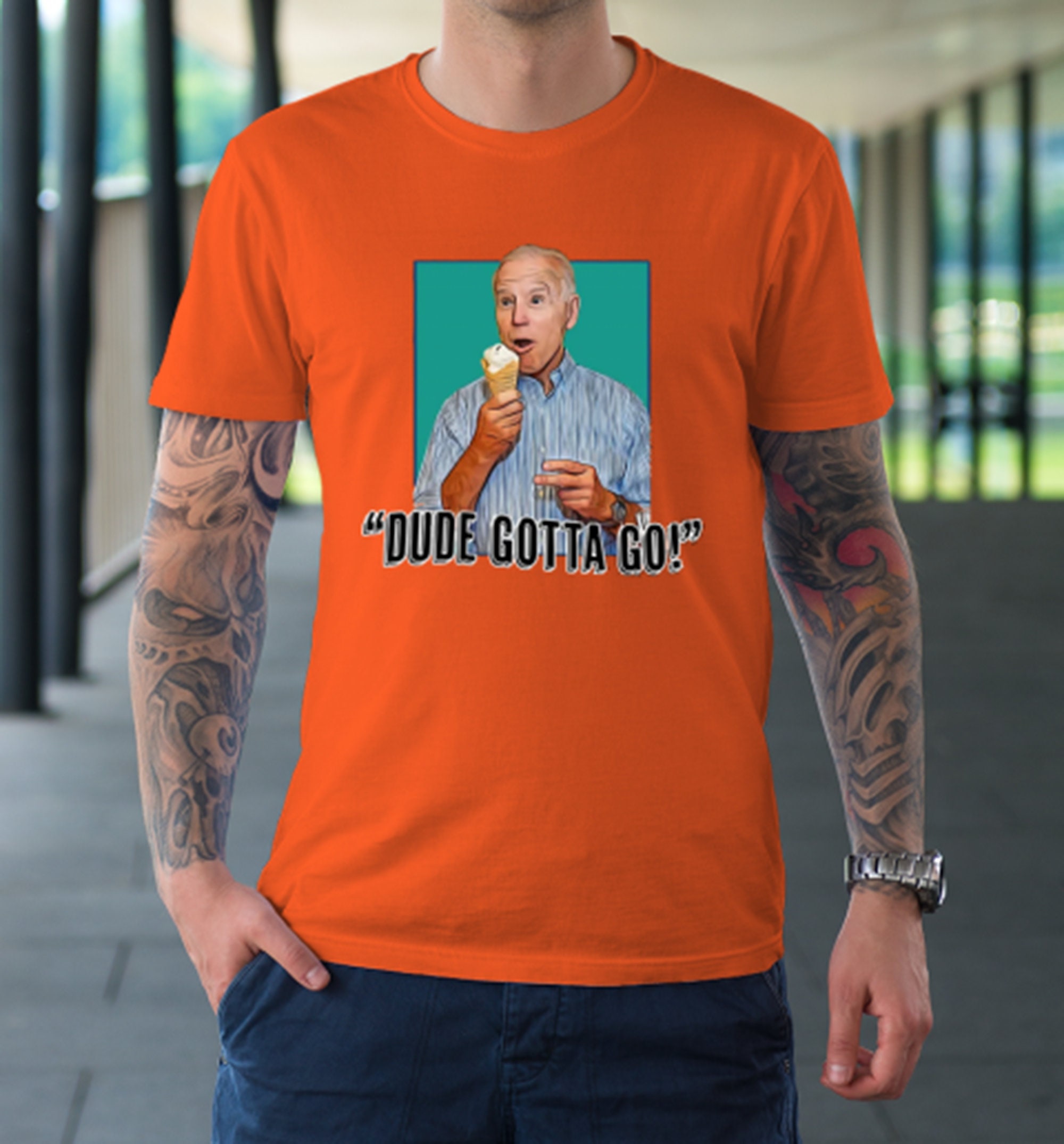 Funny Dude Gotta Go Anti Biden Unisex T-Shirt Funny Dude Gotta Go Anti Biden Unisex T-Shirt