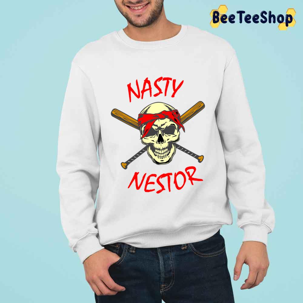 Funny Skull Nasty Nestor Baseball Unisex T-Shirt Funny Skull Nasty Nestor Baseball Unisex T-Shirt