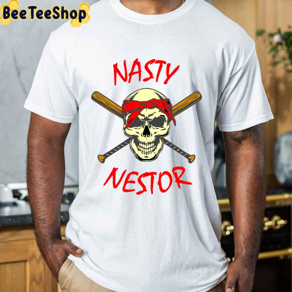 Funny Skull Nasty Nestor Baseball Unisex T-Shirt Funny Skull Nasty Nestor Baseball Unisex T-Shirt