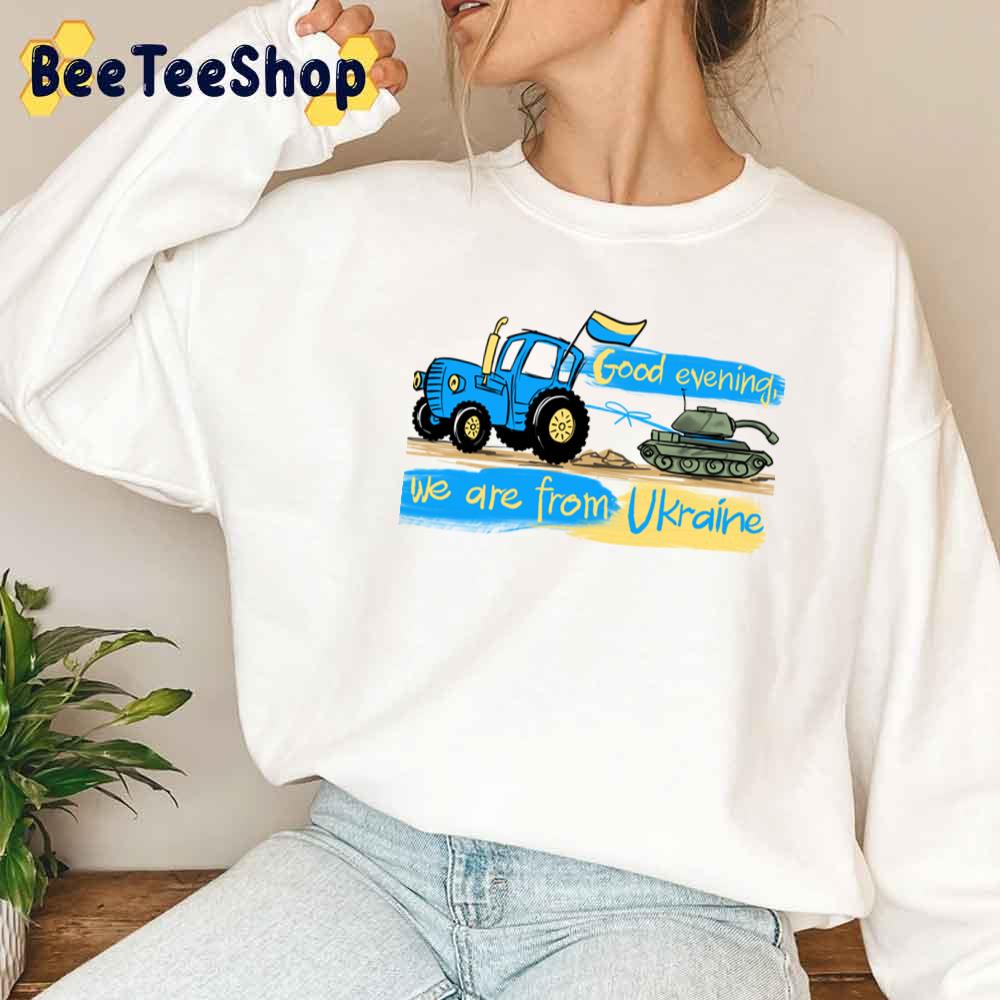 Funny Ukrainian Tractor Pulling Tank Unisex T-Shirt Funny Ukrainian Tractor Pulling Tank Unisex T-Shirt