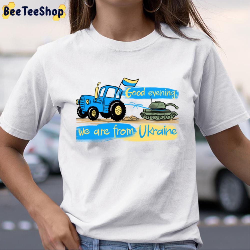 Funny Ukrainian Tractor Pulling Tank Unisex T-Shirt Funny Ukrainian Tractor Pulling Tank Unisex T-Shirt