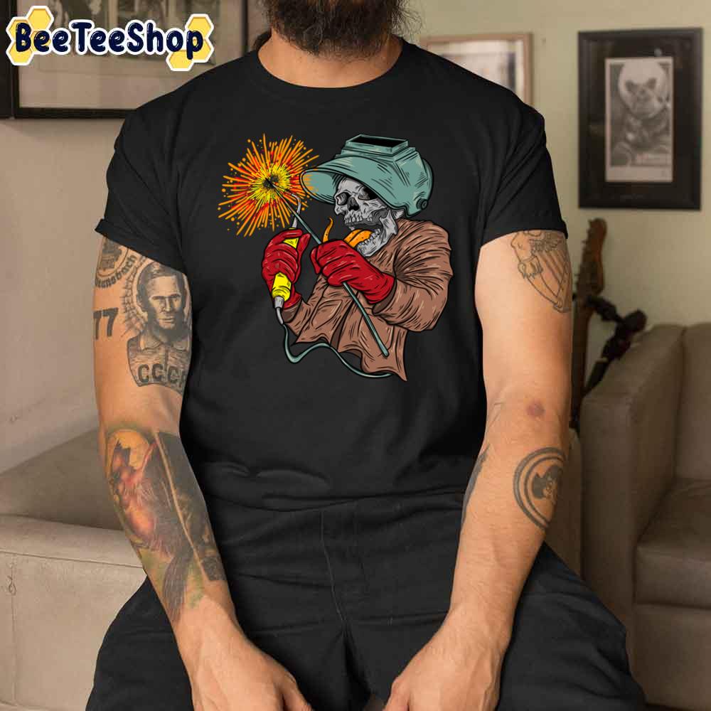 Funny Welder Skull Unisex T-Shirt Funny Welder Skull Unisex T-Shirt