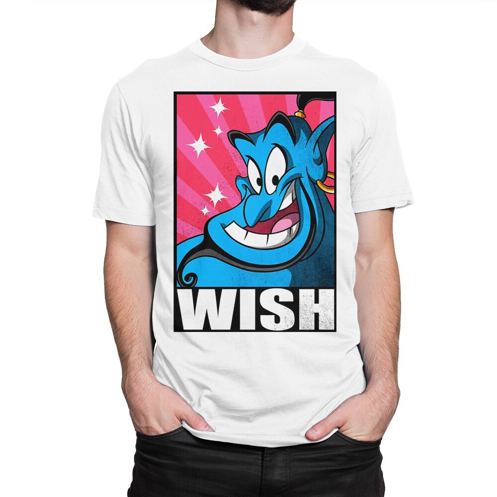 Genie Wish T-Shirt, Aladdin Disney Tee Genie Wish T-Shirt, Aladdin Disney Tee