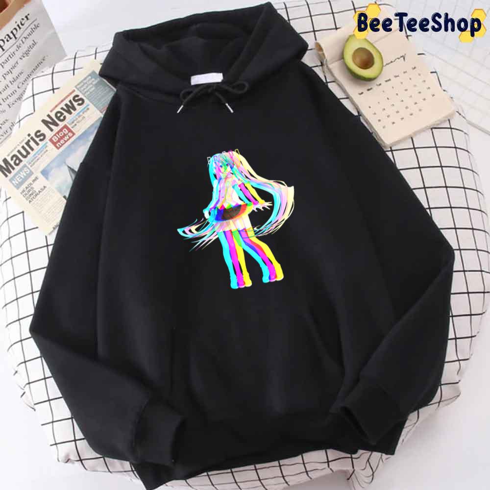 Glitched Hatsune Miku Unisex Hoodie Glitched Hatsune Miku Unisex Hoodie