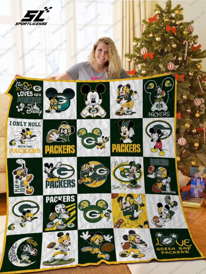 Green Bay Packers Disney Quilt Blanket Green Bay Packers Disney Quilt Blanket