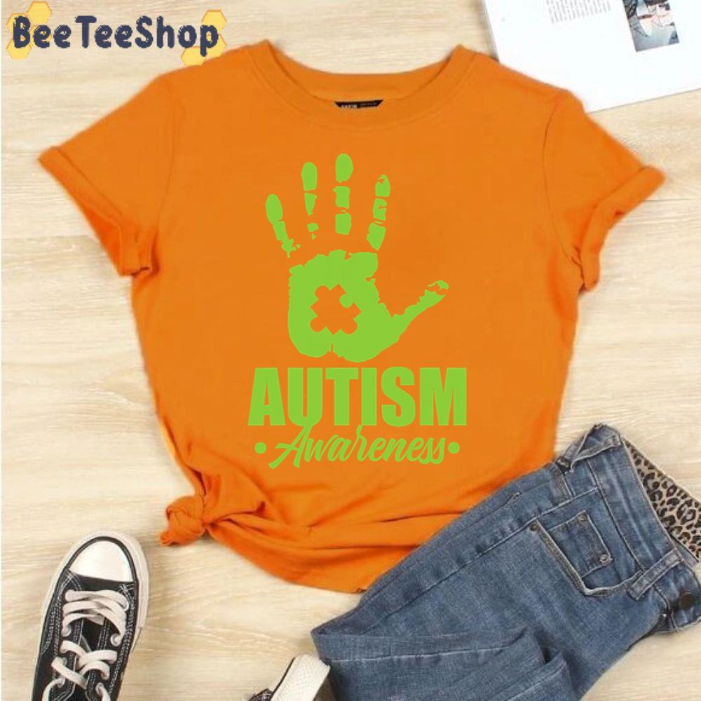 Green Hand Autism Awareness Unisex T-Shirt Green Hand Autism Awareness Unisex T-Shirt