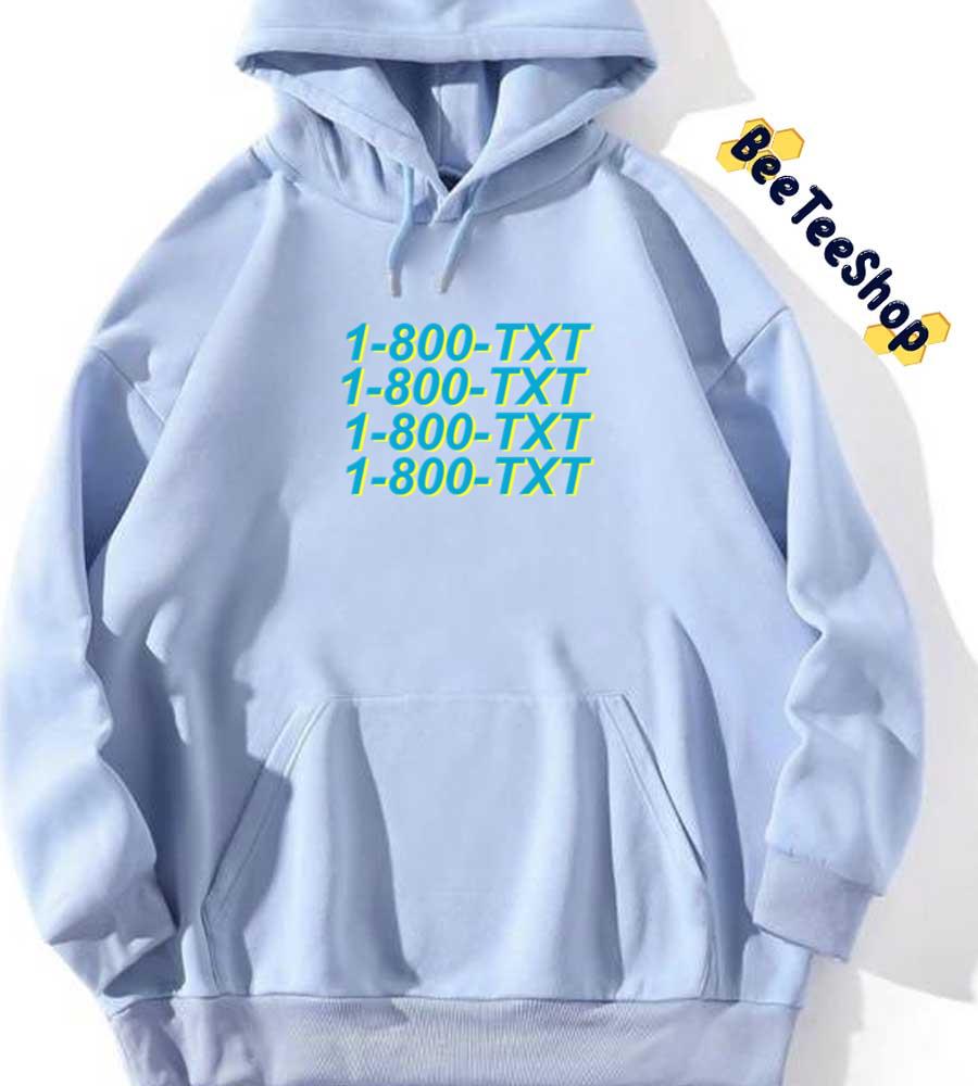 Green Text 1 800 TXT Tomorrow X Together Kpop Unisex Hoodie Green Text 1 800 TXT Tomorrow X Together Kpop Unisex Hoodie