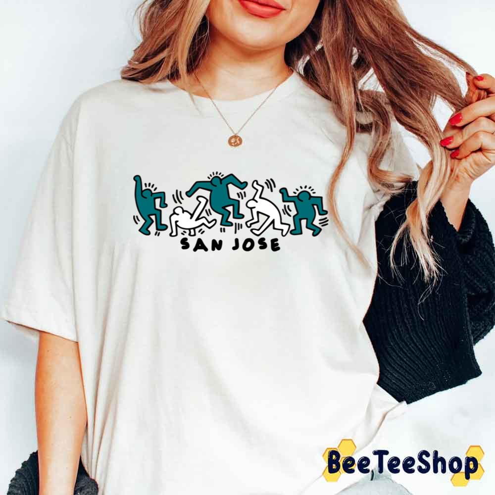 Groovy People San Jose Hockey Unisex T-Shirt Groovy People San Jose Hockey Unisex T-Shirt