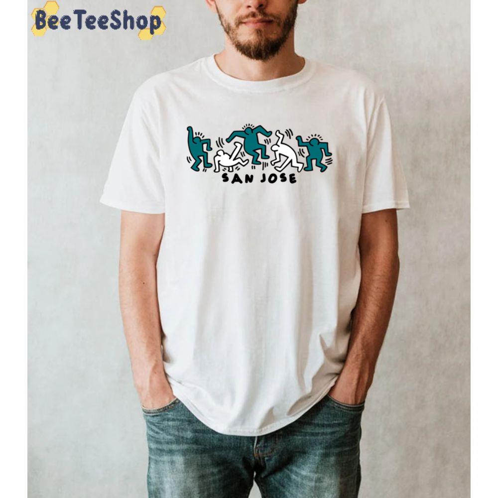 Groovy People San Jose Hockey Unisex T-Shirt Groovy People San Jose Hockey Unisex T-Shirt