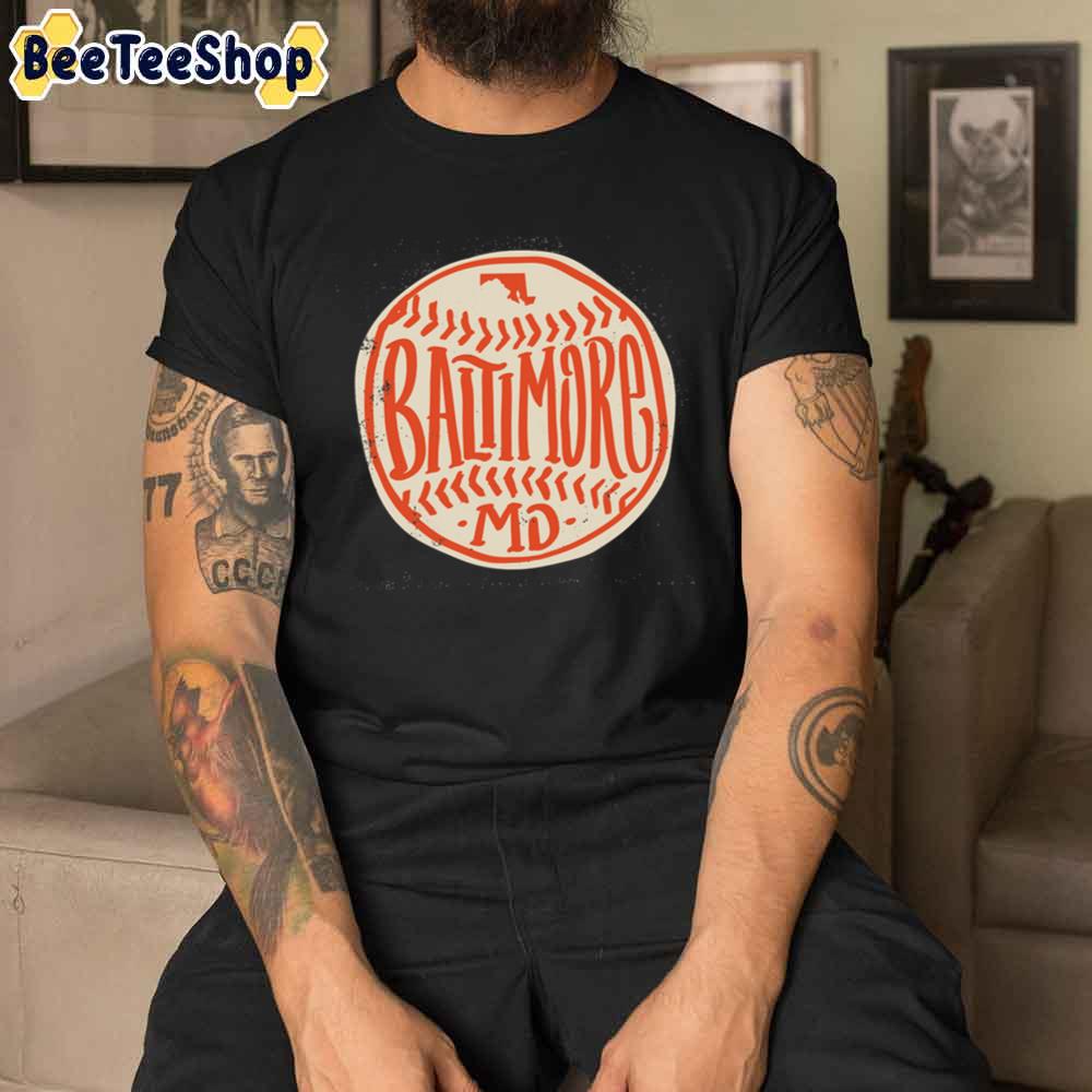 Hand Drawn Baltimore Orioles Baseball Unisex T-Shirt Hand Drawn Baltimore Orioles Baseball Unisex T-Shirt