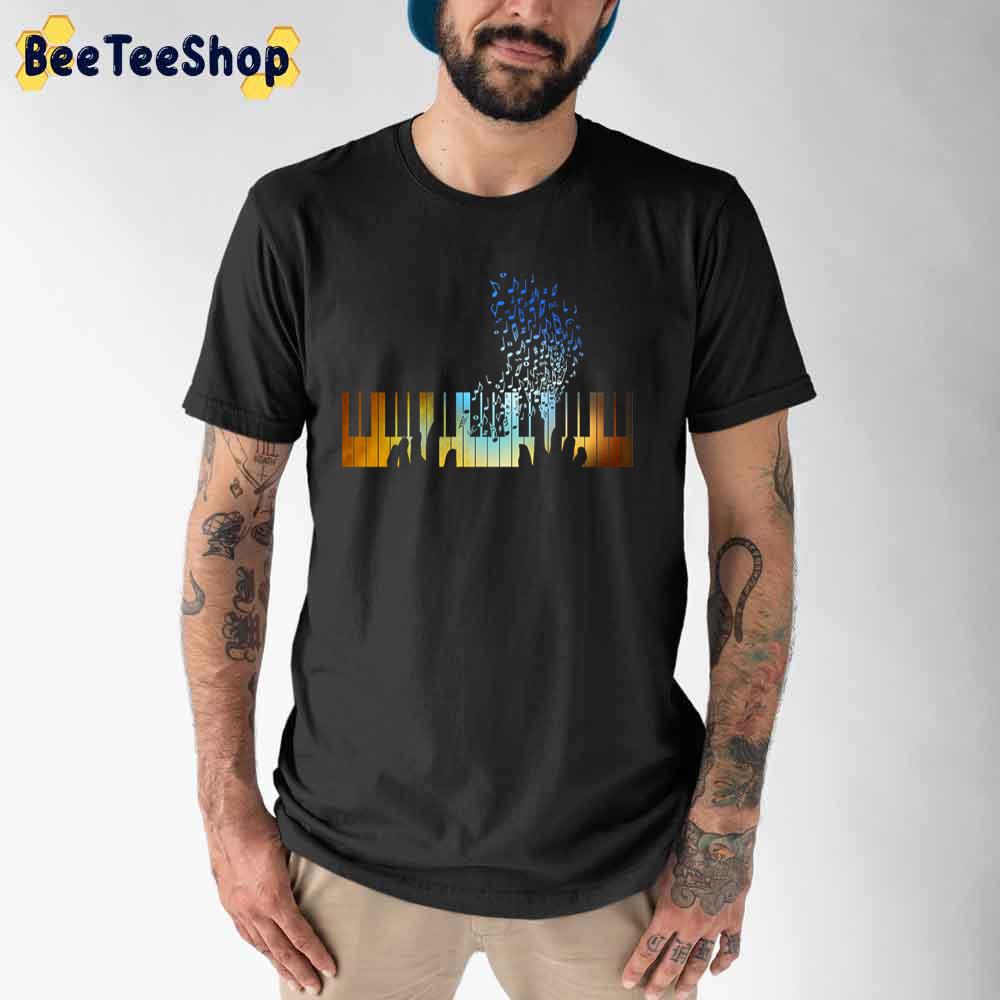 Hands Playing On Piano Keyboard For Music Teacher Unisex T-Shirt Hands Playing On Piano Keyboard For Music Teacher Unisex T-Shirt