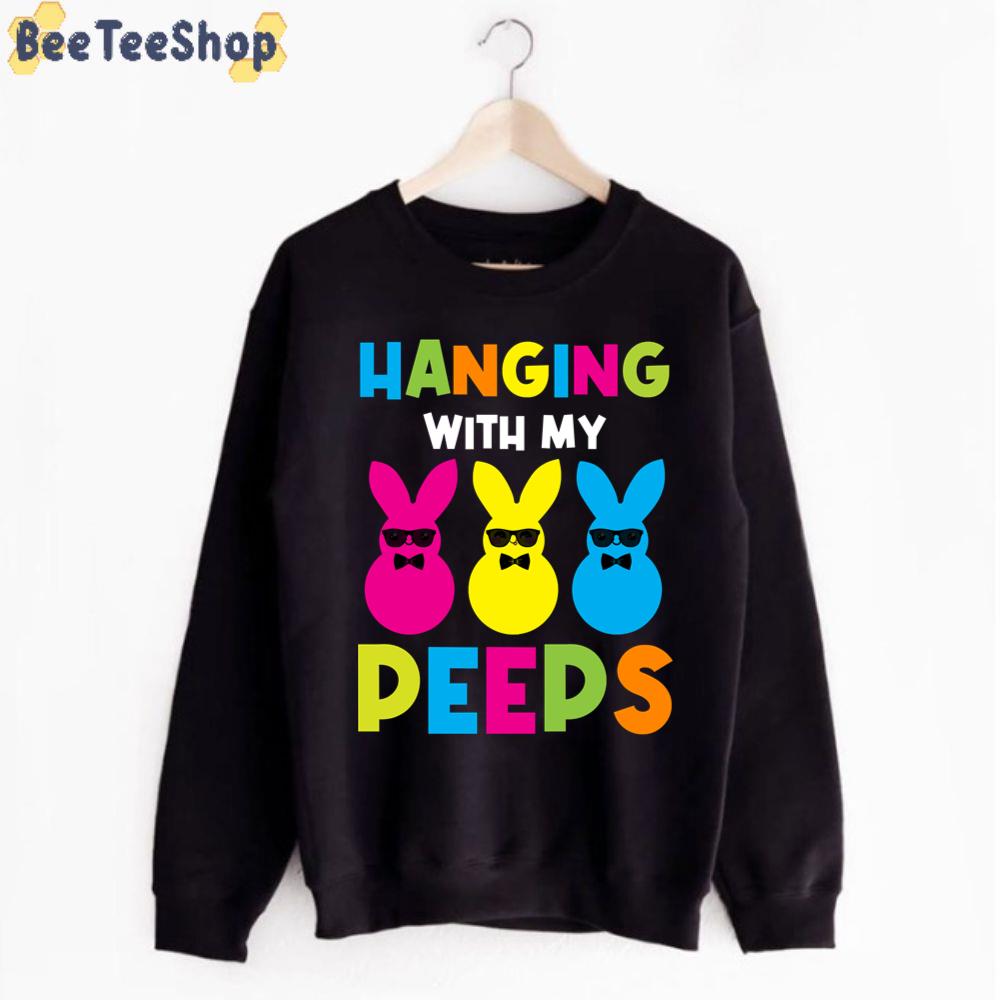 Hanging With My Peeps Cute Bunny Easter Unisex T-Shirt Hanging With My Peeps Cute Bunny Easter Unisex T-Shirt