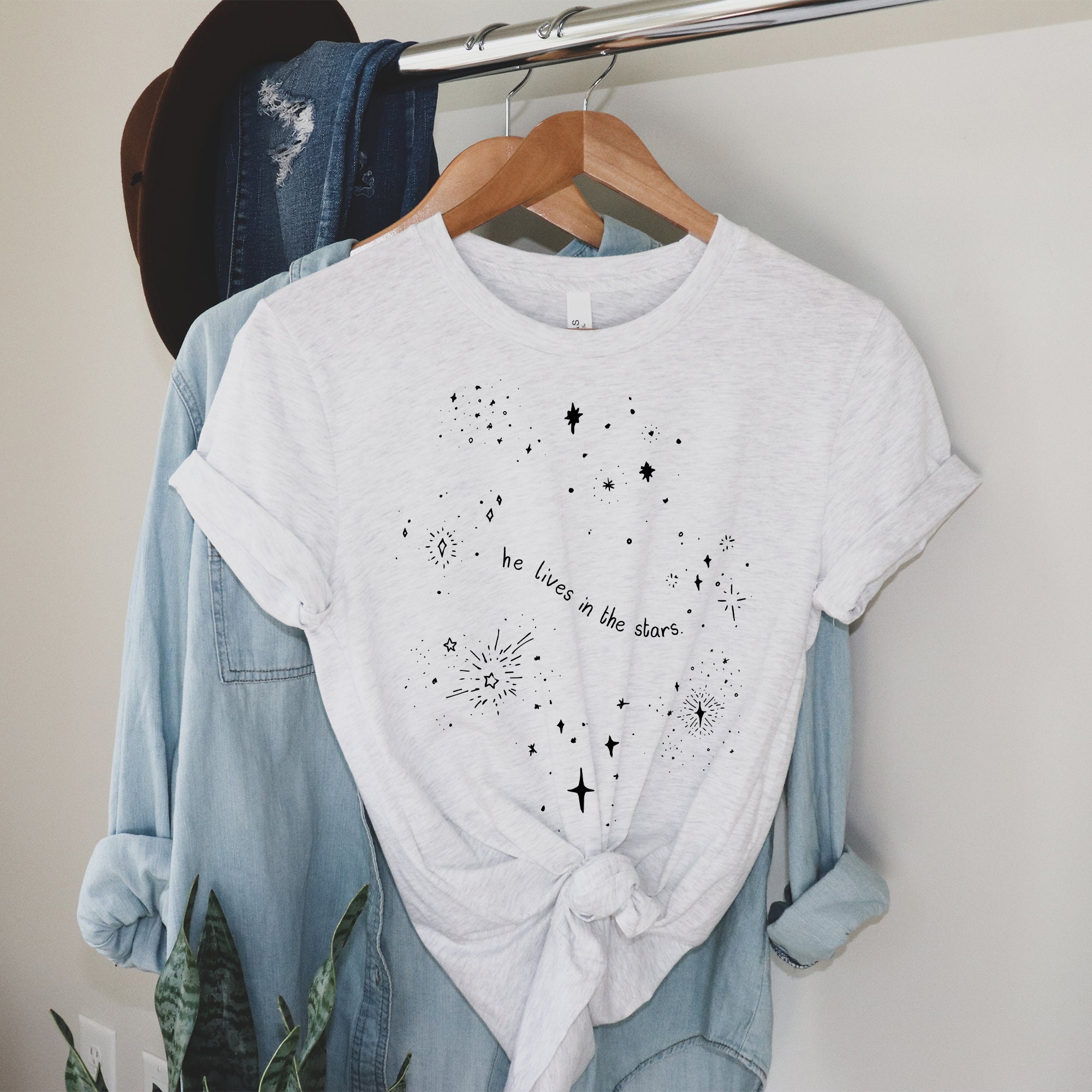 He Lives In The Stars Graphic Memorial Day Unisex T-Shirt He Lives In The Stars Graphic Memorial Day Unisex T-Shirt