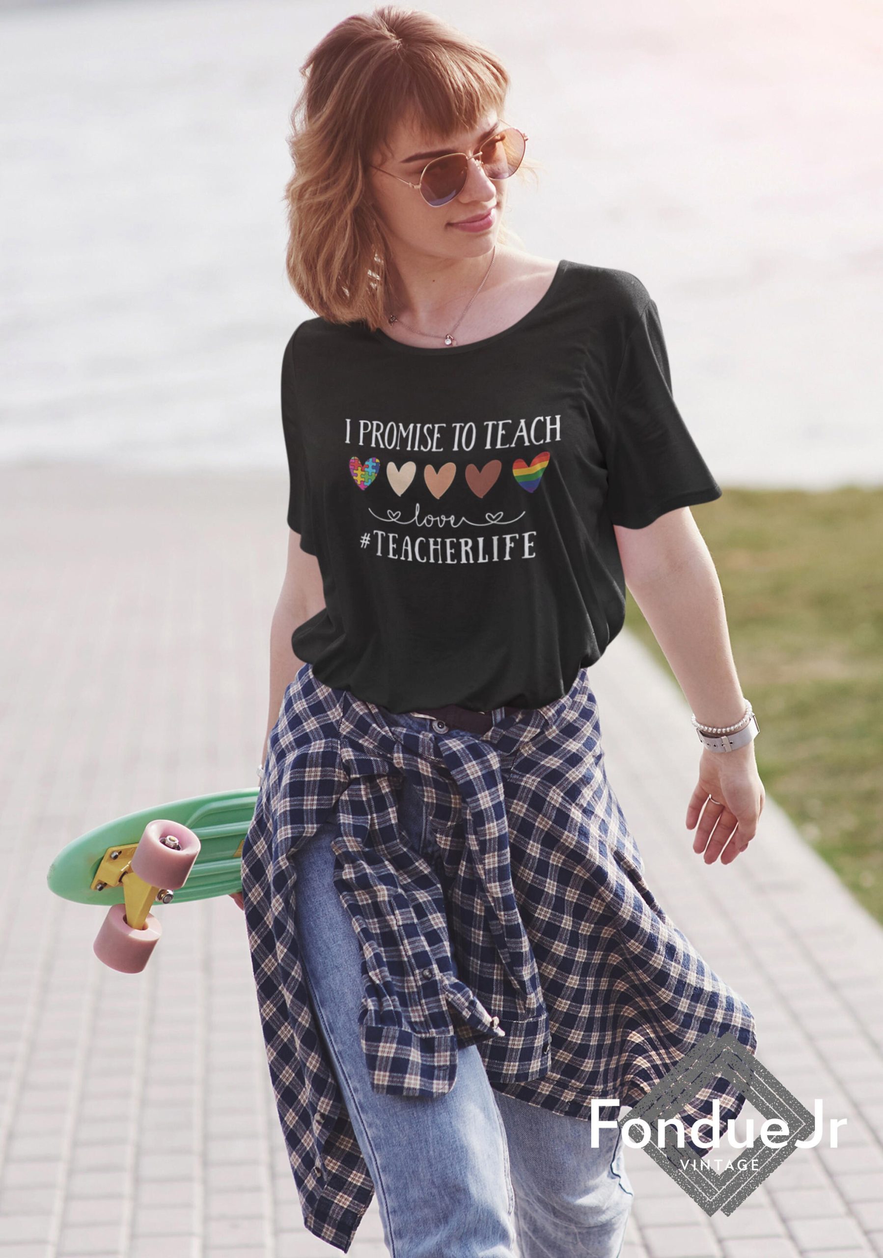 Heart Vintage I Promise To Teach Love Teacher Life Unisex T-Shirt Heart Vintage I Promise To Teach Love Teacher Life Unisex T-Shirt