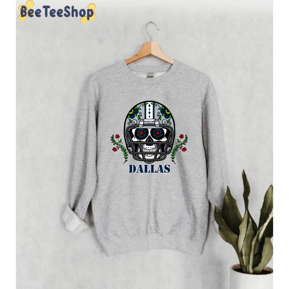 Helmet Sugar Skull Day Of The Dead Dallas Cowboys Football Unisex Sweatshirt Helmet Sugar Skull Day Of The Dead Dallas Cowboys Football Unisex Sweatshirt