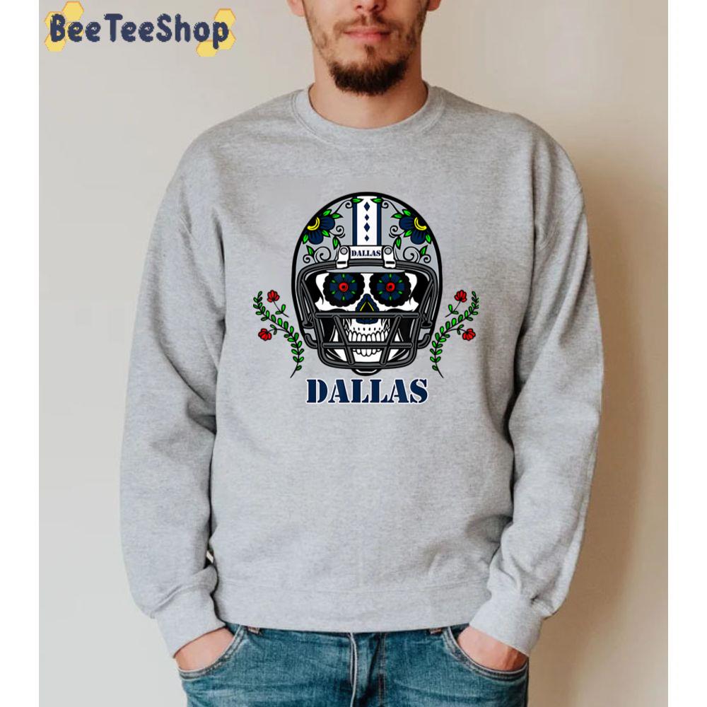 Helmet Sugar Skull Day Of The Dead Dallas Cowboys Football Unisex Sweatshirt Helmet Sugar Skull Day Of The Dead Dallas Cowboys Football Unisex Sweatshirt