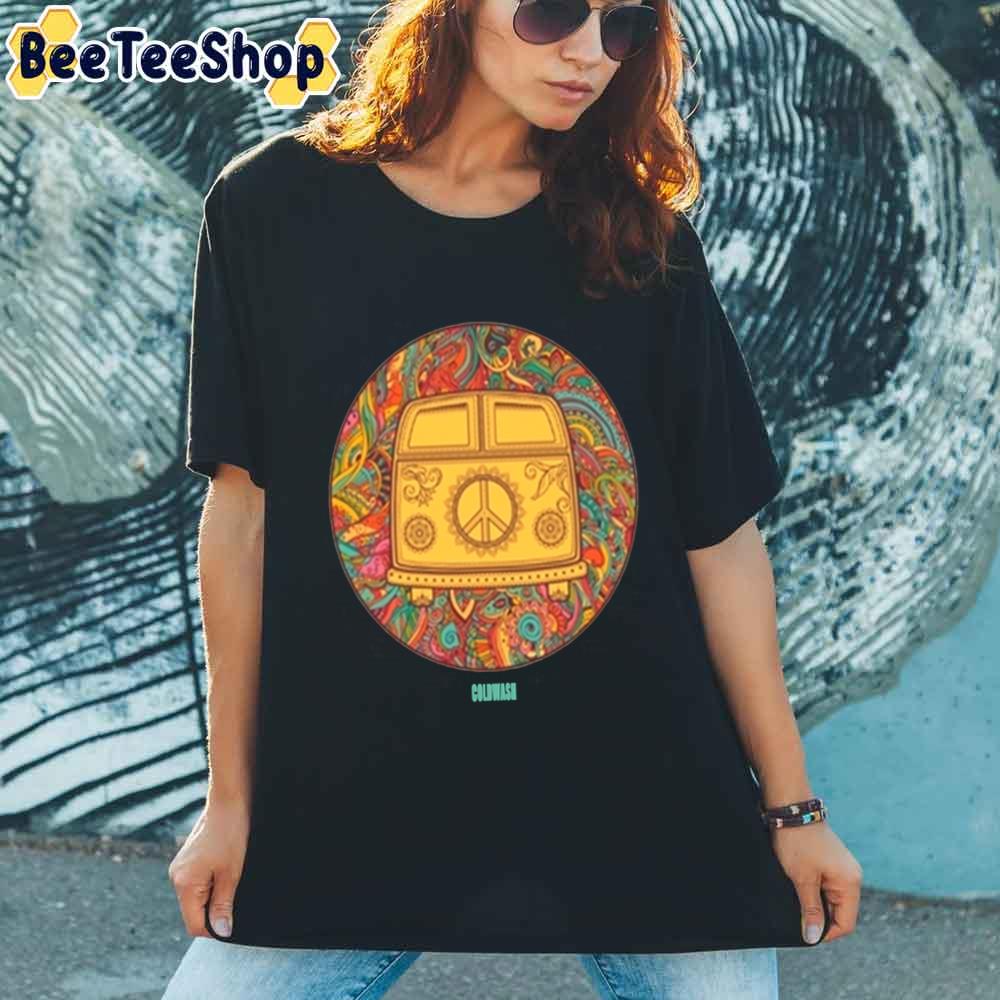 Hippie Wagon Happy Hippie Day Unisex T-Shirt Hippie Wagon Happy Hippie Day Unisex T-Shirt