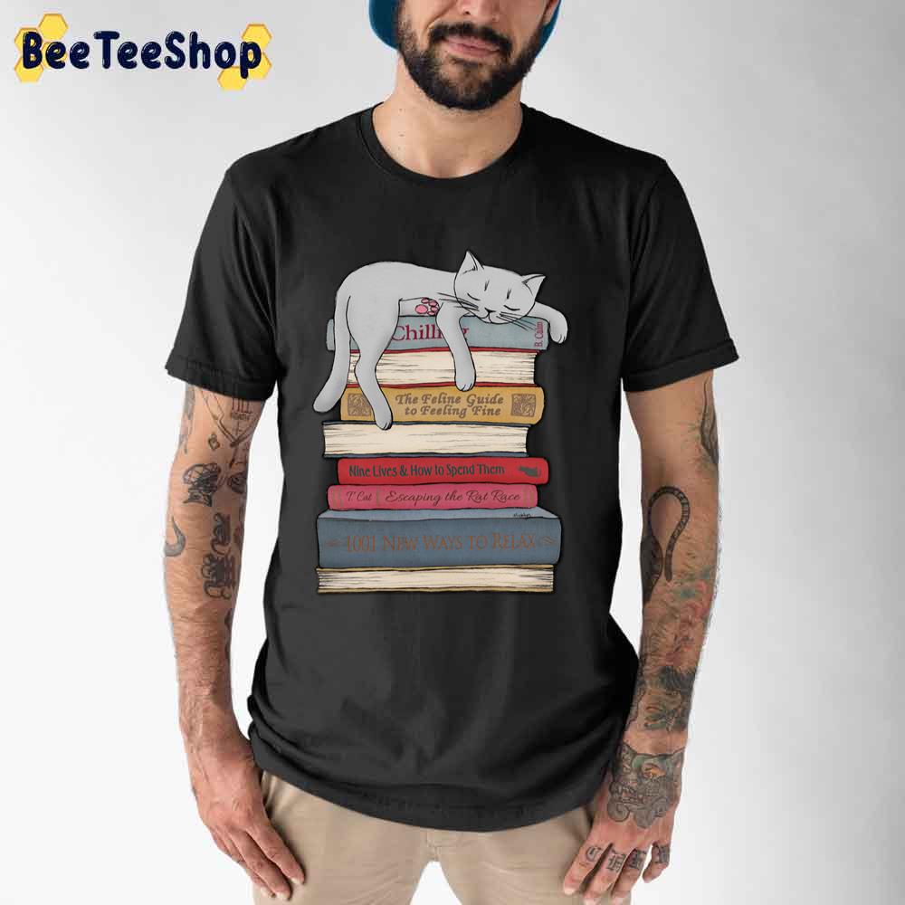 How To Chill Like A Cat Lover Reading Unisex T-Shirt How To Chill Like A Cat Lover Reading Unisex T-Shirt