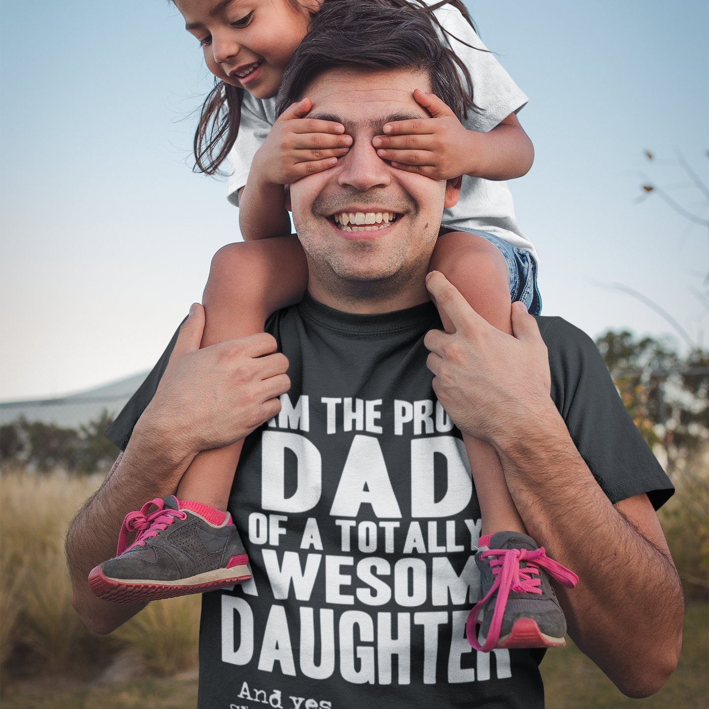 I Am The Proud Dad Of A Totally Awesome Daughter Happy Father's Day Unisex T-Shirt I Am The Proud Dad Of A Totally Awesome Daughter Happy Father's Day Unisex T-Shirt
