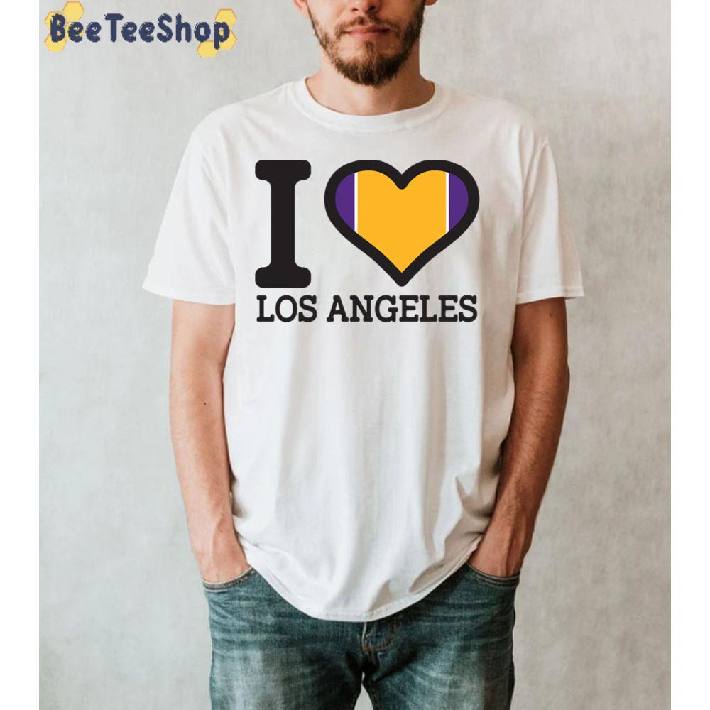 I Love Los Angeles Lakers Basketball Unisex T-Shirt I Love Los Angeles Lakers Basketball Unisex T-Shirt