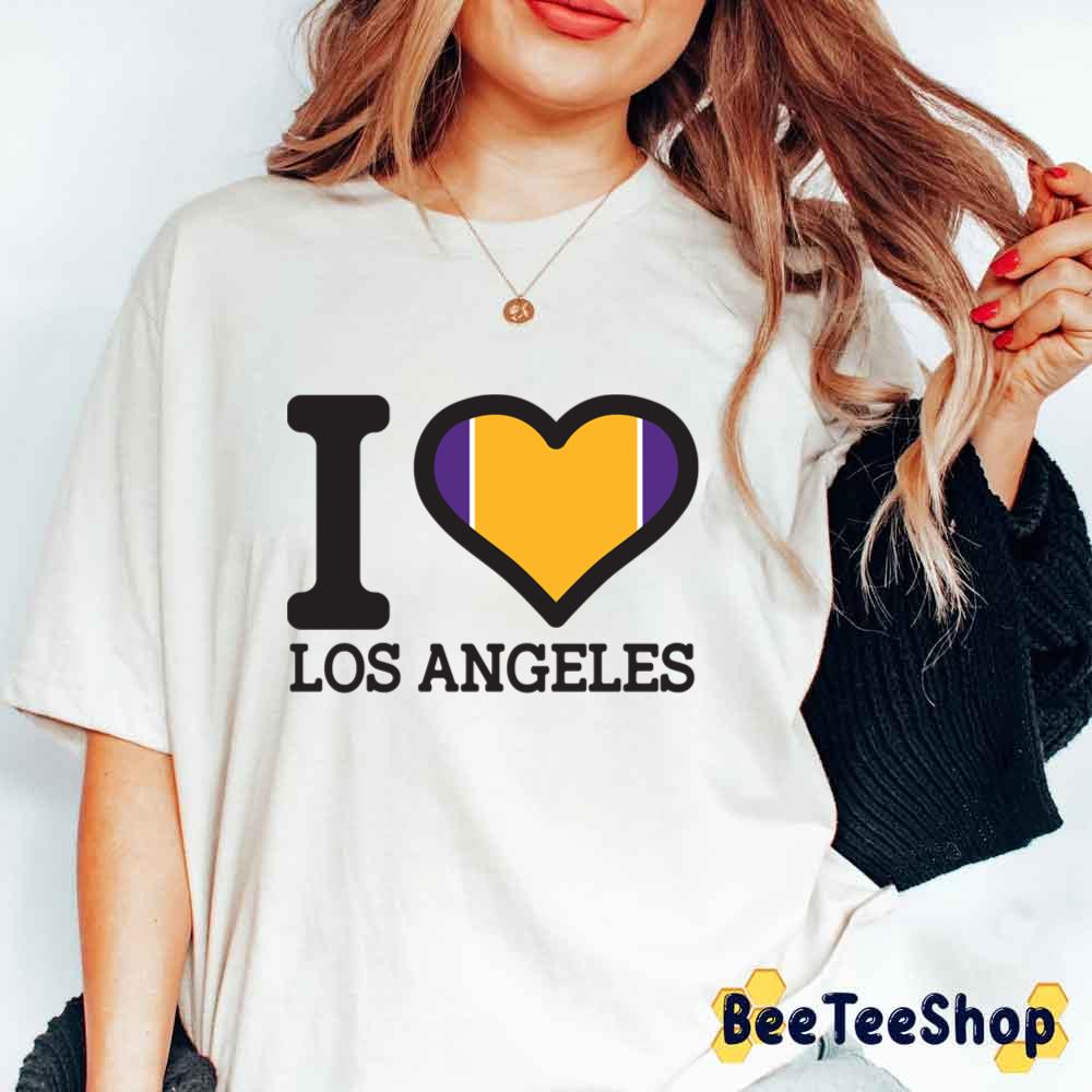 I Love Los Angeles Lakers Basketball Unisex T-Shirt I Love Los Angeles Lakers Basketball Unisex T-Shirt