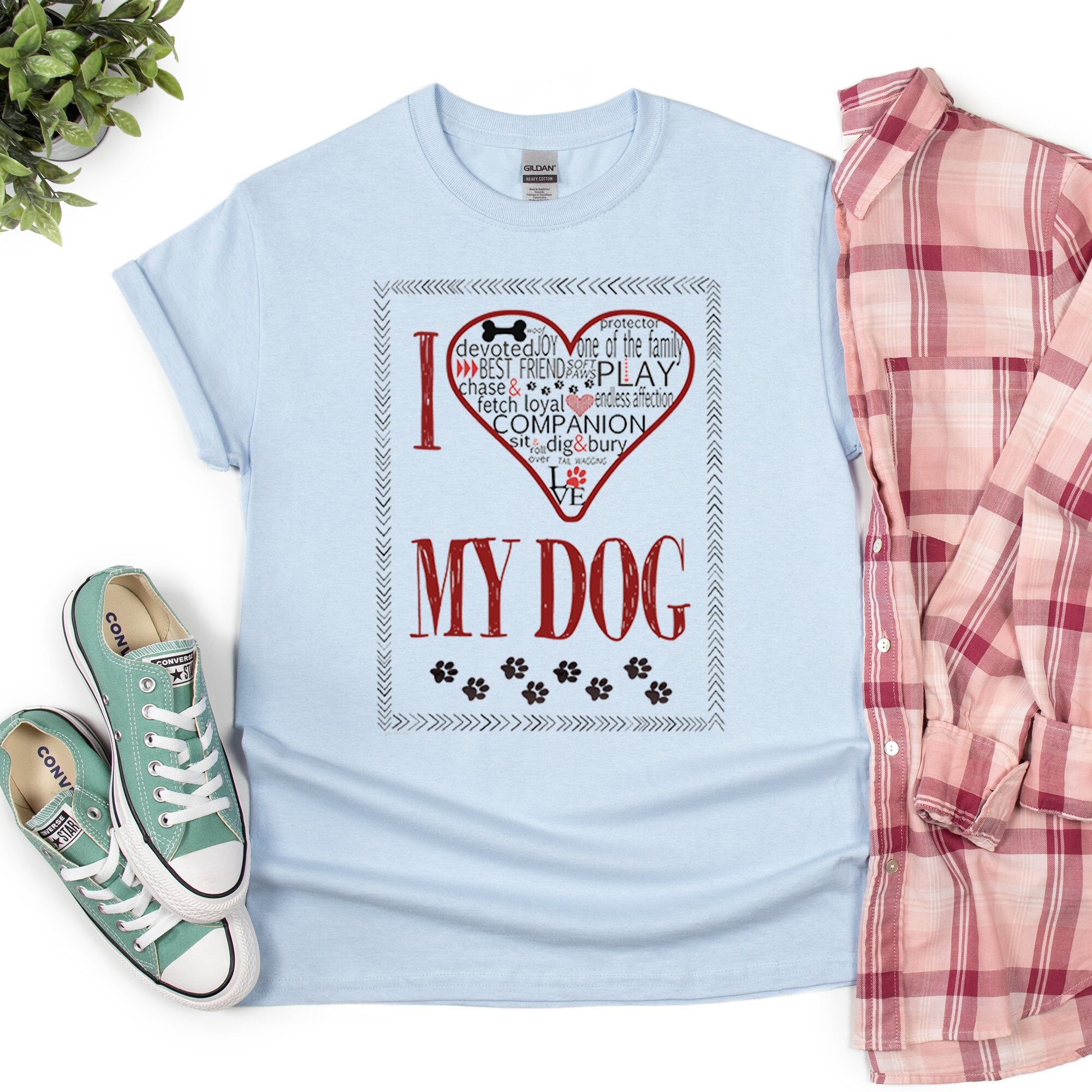 I Love My Dog Pet Lover Unisex T-Shirt I Love My Dog Pet Lover Unisex T-Shirt