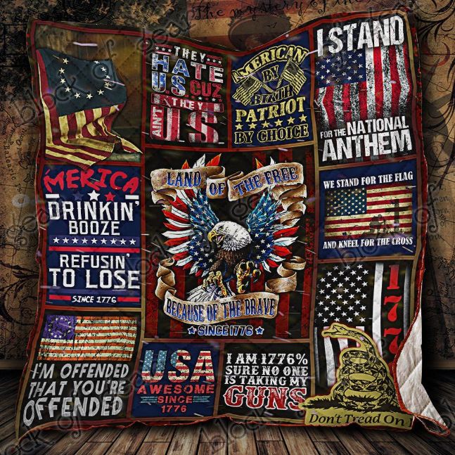 Independence Day American Bald Eagle I Stand For Quilt Blanket Independence Day American Bald Eagle I Stand For Quilt Blanket