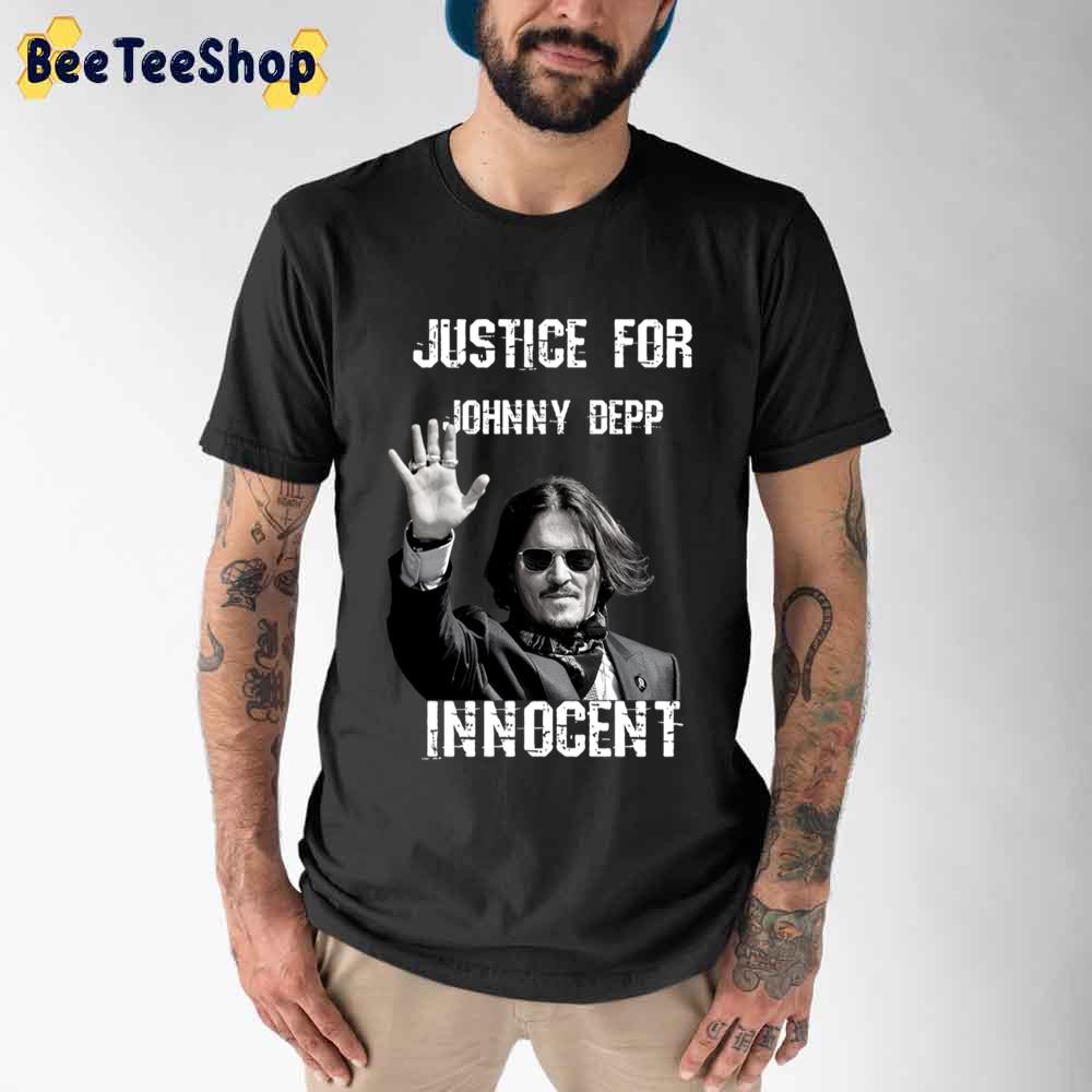 Innocent Justice For Johnny Depp Johnny Depp Unisex T-Shirt Innocent Justice For Johnny Depp Johnny Depp Unisex T-Shirt