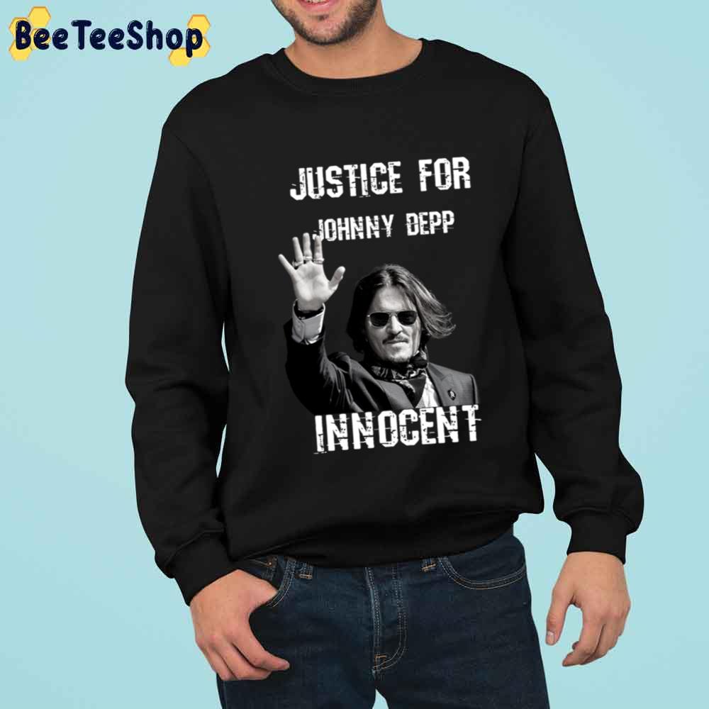 Innocent Justice For Johnny Depp Johnny Depp Unisex T-Shirt Innocent Justice For Johnny Depp Johnny Depp Unisex T-Shirt