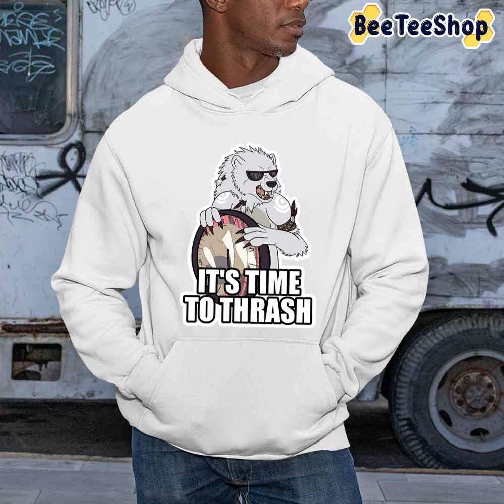 It's Time To Thrash White Game Unisex Sweatshirt It's Time To Thrash White Game Unisex Sweatshirt